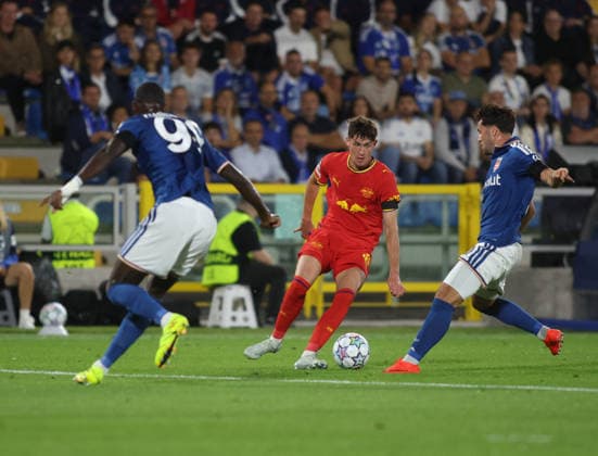 SOCCER - UEFA Champions League - Como 1907 vs. RB Leipzig Photo by IPA ABACAPRESS.COM88368789 - Romulo of RB Leipzig during the 2026–27 UEFA Champions League soccer match between Como 1907 and RB Leipzig on September 10, 2026, at Giuseppe Sinigaglia Stadium in Como, Italy. Photo by Nderim KACELI Como Italy  Copyright: xIPAxSport ABACAx