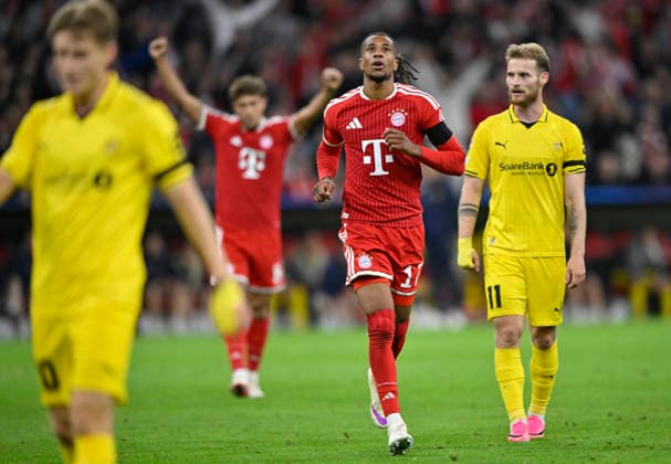 GOAL: 4–0 Michael Olise FC Bayern Munich FCB 17 Goal Celebration Tom Bischof FC Bayern Munich FCB 08 FC Bayern Munich FCB vs. Bodø Glimt 10 09 2026 DFL REGULATIONS PROHIBIT ANY USE OF PHOTOGRAPHHS AS IMAGE SEQUENCES AND OR QUASI-VIDEO FC Bayern Munich FCB vs. Bodo Glimt