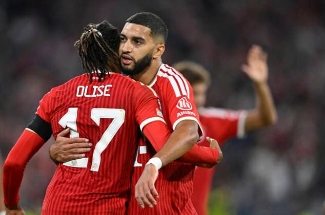 GOAL: 4–0 Michael Olise FC Bayern Munich FCB 17 Goal celebration Ismael Saibari FC Bayern Munich FCB 34 FC Bayern Munich FCB vs. Bodø Glimt September 10, 2026 DFL regulations prohibit any use of photOGRAPHS AS IMAGE SEQUENCES AND OR QUASI-VIDEO FC Bayern Munich FCB vs. Bodo Glimt