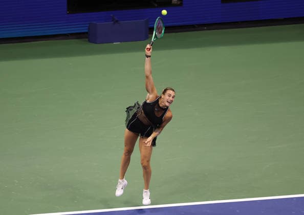 September 10, 2026, New York City, New York, USA: ARYNA SABALENKA during the match against J. Pegula of USA in the semifinals of Grand Slam tournament US Open. New York, USA. New York City USA - ZUMAc278 20260910_zsp_c278_005 Copyright: xMarcinxCholewinskix