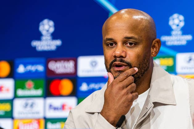 September 10, 2026: Bayern Munich head coach Vincent Kompany at a press conference following the UEFA Champions League soccer match between Bayern Munich and Bodo Glimt on September 10, 2026 in Munich. Photo by Marius Simensen. BILDBYRAN COP 238 MM0073 Bayern Munich BBENG Bodo Glimt football soccer UEFA Champions League  Copyright: MARIUSxSIMENSEN BB260910ZU009