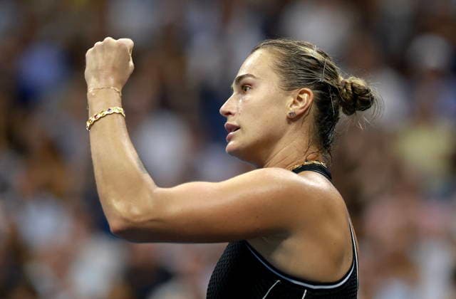 US Open tennis tournament - Day 12 Aryna Sabalenka of Belarus celebrates her victory over Jessica Pegula of the USA during their Women s Singles Semifinals match of the US Open Tennis Championships at the USTA Billie Jean King National Tennis Center in Flushing Meadows, New York, USA, 10 September 2026. FLUSHING MEADOWS NEW YORK United States  Copyright: xCRISTOBALxHERRERA-ULASHKEVICHx