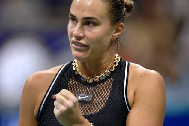 US Open tennis tournament - Day 12 Aryna Sabalenka of Belarus reacts while in action against Jessica Pegula of the USA during their Women s Singles Semifinals match of the US Open Tennis Championships at the USTA Billie Jean King National Tennis Center in Flushing Meadows, New York, USA, 10 September 2026. FLUSHING MEADOWS NEW YORK United States  Copyright: xCRISTOBALxHERRERA-ULASHKEVICHx