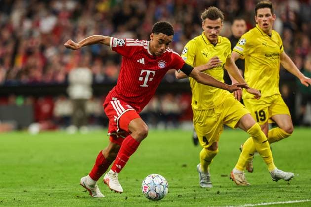 UEFA Champions League 2026 2027 - Bayern Munich and Bodo Glimt in Munich, Germany - 10 Sep 2026 Jamal Musiala (Bayern Munich) and Odin Bjortuft (Bodo Glimt) seen during UEFA Champions League 2026 2027 match between Bayern Munich and Bodo Glimt. Bayern Munich 5 - 0 Bodo Glimt Munich Germany Copyright: xGrzegorzxWajdax xSOPAxImagesx Grzegorz-Wajda-1448656