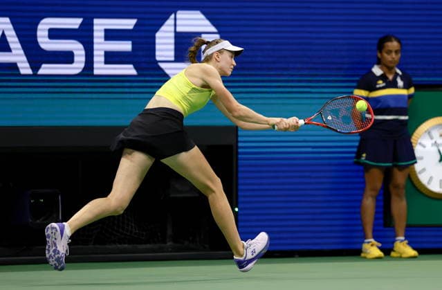 US Open tennis tournament - Day 12 Elena Rybakina of Kazakhstan hits the winning shot for match point against Coco Gauff of the USA during their Women s Singles Semifinals match of the US Open Tennis Championships at the USTA Billie Jean King National Tennis Center in Flushing Meadows, New York, USA, 10 September 2026. FLUSHING MEADOWS NEW YORK United States  Copyright: xCRISTOBALxHERRERA-ULASHKEVICHx