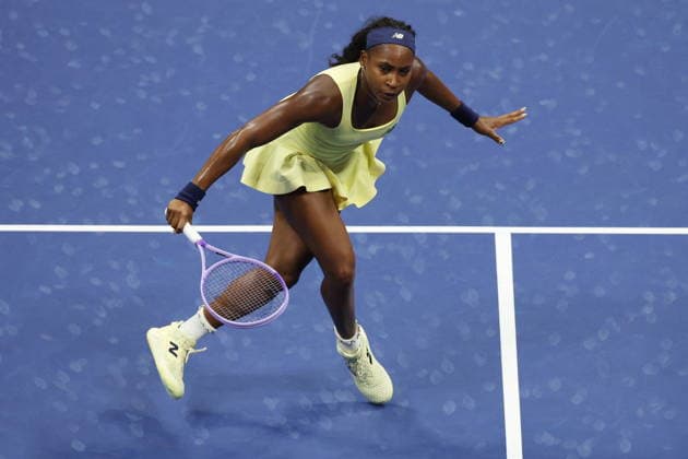 US Open tennis tournament - Day 12 Coco Gauff of the USA in action against Elena Rybakina of Kazakhstan during their Women s Singles Semifinals match of the US Open Tennis Championships at the USTA Billie Jean King National Tennis Center in Flushing Meadows, New York, USA, 10 September 2026. FLUSHING MEADOWS NEW YORK United States  Copyright: xBRIANxHIRSCHFELDx