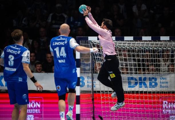 HANDBALL OPEL HBL MATCHDAY 4 THSV EISENACH SG BBM BIETIGHEIM ** FOR EDITORIAL PURPOSES ONLY ** EDITORIAL USE ONLY ** p September 10, 2026 Eisenach Handball Opel Handball 1st Bundesliga Season 2026–2027 Werner Assmann Hall Match Day 4 ThSV Eisenach SG BBM Bietigheim In the photo: Goalkeeper Matija Spikic 1 ThSV Eisenach catches a long throw Germany Thuringia, Eisenach. Copyright SaschaxFromm Copyright: SaschaxFromm doc87jtc39364mnyvp5k21 ,EDITORIAL USE ONLY Copyright: SaschaxFromm