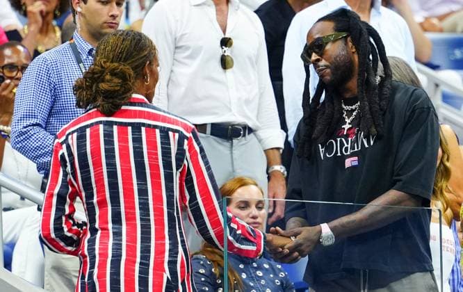 Michelle Obama and Rapper 2Chainz 2026 US Open, Day Twelve, USTA Billie Jean King National Tennis Center, New York, USA - 10 Sep 2026New York USTA Billie Jean King National T New York (NY) United States of America EDITORIAL USE ONLY No use with unauthorised audio, video, data, fixture lists, club league logos or live services. Online in-match use limited to 120 images, no video emulation. No use in betting, games or single club league player publications. Copyright: xJavierxGarcia Shutterstockx 17140160ah