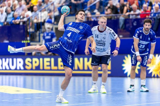 Samuel Zehnder, TBV Lemgo Lippe, 4th in penalty throws (7-meter throws), GER, TBV Lemgo Lippe vs. SG Flensburg Handewitt, Handball, 1st Bundesliga, Matchday 4, 2026–2027 season, September 10, 2026 (GER), TBV Lemgo Lippe vs. SG Flensburg Handewitt, Handball, 1st Bundesliga, Matchday 4, 2026–2027 season, September 10, 2026, Lemgo Copyright: xEibner-Pressefoto JanxRollingerx EP_JSK
