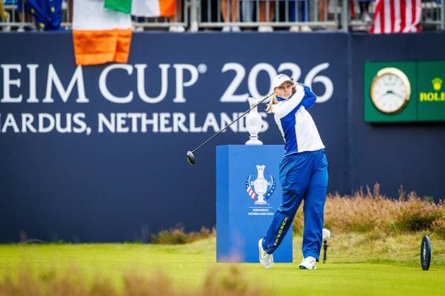 Cromvoirt , 11-09-2026 , Bernardus Golf , Solheim cup golf USA vs Europe , Friday Foursome morning session, picture shows Maja Stark Solheim Cup  x206860680x Copyright: