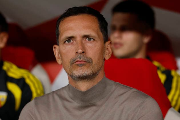 RC Lens coach Dino Toppmoller, the Football Champions League opening round match Slavia Prague vs RC Lens on September 10, 2026, in Prague, Czech Republic. (CTKxPhoto PavelxLebeda) CTKPhotoF202609110015101  CTKPhotoF202609110015101