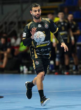 Partizan v Fuchse Berlin - EHF Champions League Yoav Lumbroso of Partizan in action during the EHF Champions League Season 2026 2027 Group Phase match between RK Partizan v Fuchse Berlin at Aleksandar Nikolic Hall on September 10, 2026 in Belgrade, Serbia. Belgrade Serbia Copyright: xSrdjanxStevanovicx x