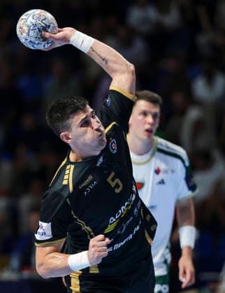 Partizan v Fuchse Berlin - EHF Champions League Nikola Crnoglavac of Partizan during the EHF Champions League Season 2026 2027 Group Phase match between RK Partizan v Fuchse Berlin at Aleksandar Nikolic Hall on September 10, 2026 in Belgrade, Serbia. Belgrade Serbia Copyright: xSrdjanxStevanovicx x