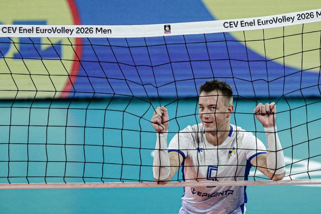 VOLLEYBALL - CEV Eurovolley Men - Pool Phase - Ukraine - North Macedonia Photo by IPA ABACAPRESS.COM88398997 - Ukraine s Oleh Plotnytskyi s reaction after losing a point during the CEV Enel Eurovolley 2026 pool phase match between Israel and North Macedonia—Arena 8888 in Sofia, Bulgaria, on September 11, 2026 Sofia Bulgaria  Copyright: xIPAxSport ABACAx