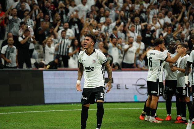 September 11, 2026, Besiktas, Istanbul, Turkey: Emirhan Topcu (C) of Besiktas celebrates after scoring his team s first goal during the Turkish Super League 2026 27 match between Besiktas and Erzurumspor at Besiktas Park Stadium in Istanbul, Turkey, on September 11, 2026. Turkish Super League 2026 27 - Besiktas Vs Erzurumspor  - ZUMAu194 20260911_zip_u194_002 Copyright: xTolgaxUluturkx