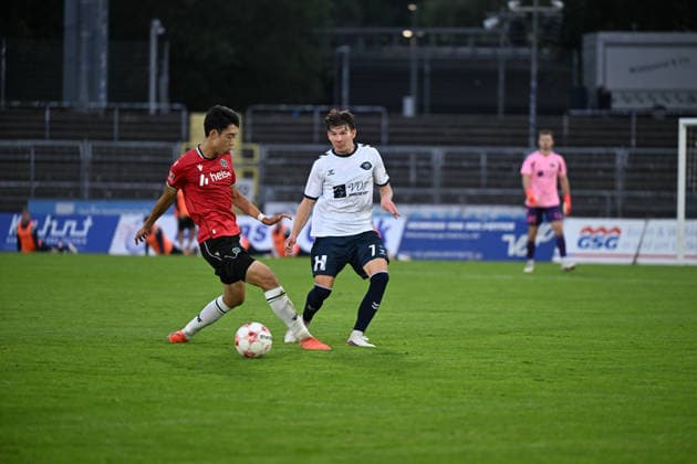 September 11, 2026, Germany, Soccer, Regionalliga Nord, Matchday 8, 2026–2027 Season, Oldenburg, Marschwegstadion, VfB Oldenburg vs. Hannover 96 II U23 Vjekoslav TARITAS (VfB Oldenburg) 7, Asuma IKARI (Hannover 96 II U23) 15, Oldenburg, Marschwegstadion, Lower Saxony, Germany Copyright: xnordphotoxGmbHx xRojahnx