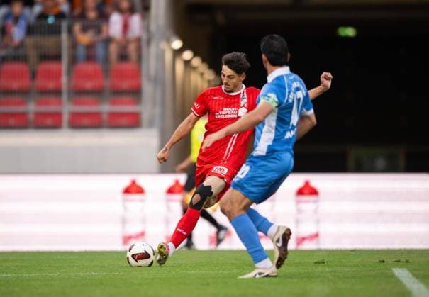 SOCCER REGIONAL LEAGUE NORTHEAST 2026–2027 SEASON, MATCHDAY 8: FC ROT WEISS ERFURT VS. RSV EINTRACHT 1949 ** FOR EDITORIAL USE ONLY ** ** p 11 09 2026 Erfurt Soccer Regional League Northeast Matchday 8, 2026–2027 Season, Steigerwaldstadion: FC Rot-Weiss Erfurt vs. RSV Eintracht 1949. In the photo: Dustin Forkel 17. FC Rot-Weiss Erfurt scores the1–0 lead for Erfurt, Germany, Thuringia, Erfurt. Copyright SaschaxFromm Copyright: SaschaxFromm doc87k46b9jirrkfgtcnbi ,EDITORIAL USE ONLY Copyright: SaschaxFromm