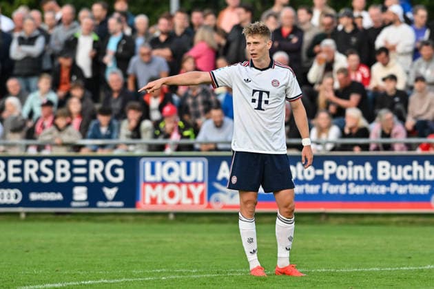 Bavarian Regional League: TSV Buchbach vs. FC Bayern Munich II, September 11, 2026, BUCHBACH, GERMANY, September 11. Pictured: Yll GASHI of FC Bayern Munich II No. 9 during the Bavarian Regional League match between TSV Buchbach and FC Bayern’s reserve team on Matchday 8 at the SMR Arena Copyright: xBEAUTIFULxSPORTS Goldbergx