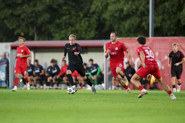 September 11, 2026, Men s Soccer, 2026–2027 Season, Bavarian Regional League, Matchday 8: TSV Aubstadt vs. SpVgg Unterhaching; Ben Luca Westermeier 5, SpVgg Unterhaching, Marco Nickel 29, TSV Aubstadt, Marcel Fischer 30, TSV Aubstadt Sulzfeld Schulstadion Aubstadt NGN Arena Bavaria, Germany