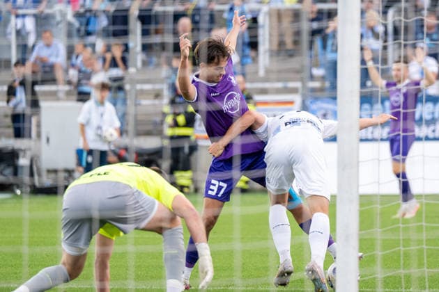 Lasse Fassmann, 33, TSV 1860 Munich; Johannes Rehwald, 37, TSV Schwaben Augsburg; Vitus Eicher, 30, TSV 1860 Munich; TSV 1860 Munich vs. TSV Schwaben Augsburg, Soccer, Bavarian Regional League, Matchday 8, September 11, 2026. DFB regulations prohibit any use of photographs as image sequences and or quasi-video. Munich, Bavaria, Germany Copyright: xkolbert-press UlrichxGamelx