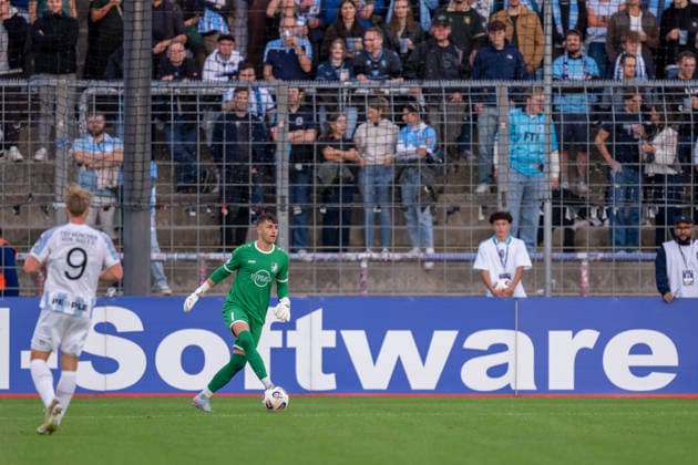 Maximilian Reil 1 TSV Schwaben Augsburg, TSV 1860 Munich vs. TSV Schwaben Augsburg, Soccer, Bavarian Regional League, Matchday 8, September 11, 2026. DFB regulations prohibit any use of photographs as image sequences and or quasi-video. Munich, Bavaria, Germany Copyright: xkolbert-press UlrichxGamelx