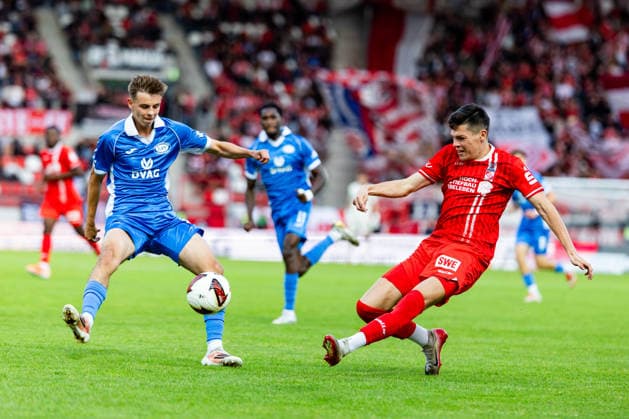 September 11, 2026, Germany, Soccer, Men, 2026–2027 Season, Regionalliga Northeast, Matchday 8, FC Rot-Weiss Erfurt vs. RSV Eintracht 1949 (Regionaler Sportverein Eintracht 1949 e.V., Stahnsdorf, Brandenburg) Niclas Walther FC Rot-Weiss Erfurt 99096 Erfurt Steigerwaldstadion, grass field, Thuringia, Germany