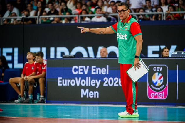 Volleyball - CEV EuroVolley 2026 Group B - Portugal vs Bulgaria - 09.11.2026 SOFIA, BULGARIA - September 11th: Gianlorenzo Blengini, Head Coach of Bulgaria during CEV EuroVolley 2026, Group B match between Portugal vs Bulgaria at Arena 8888 in Sofia, Bulgaria, on September 11th, 2026 in Sofia, Bulgaria. Copyright: xYulianxTodorovx