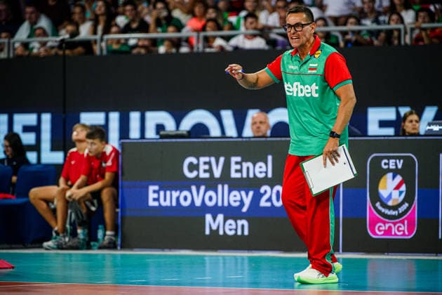 Volleyball - CEV EuroVolley 2026 Group B - Portugal vs Bulgaria - 09.11.2026 SOFIA, BULGARIA - September 11th: Gianlorenzo Blengini, Head Coach of Bulgaria during CEV EuroVolley 2026, Group B match between Portugal vs Bulgaria at Arena 8888 in Sofia, Bulgaria, on September 11th, 2026 in Sofia, Bulgaria. Copyright: xYulianxTodorovx
