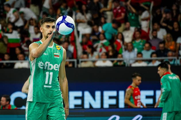 Volleyball - CEV EuroVolley 2026 Group B - Portugal vs Bulgaria - 09.11.2026 SOFIA, BULGARIA - September 11th: Aleks Grozdanov, 11 of Bulgaria during CEV EuroVolley 2026, Group B match between Portugal vs Bulgaria at Arena 8888 in Sofia, Bulgaria, on September 11th, 2026 in Sofia, Bulgaria. Copyright: xYulianxTodorovx