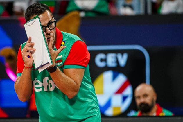 Volleyball - CEV EuroVolley 2026 Group B - Portugal vs Bulgaria - 09.11.2026 SOFIA, BULGARIA - September 11th: Gianlorenzo Blengini, Head Coach of Bulgaria during CEV EuroVolley 2026, Group B match between Portugal vs Bulgaria at Arena 8888 in Sofia, Bulgaria, on September 11th, 2026 in Sofia, Bulgaria. Copyright: xYulianxTodorovx