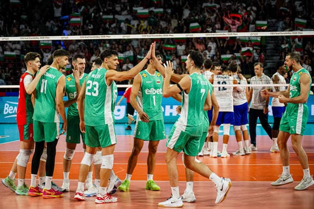 Volleyball - CEV EuroVolley 2026 Group B - Portugal vs Bulgaria - 09.11.2026 SOFIA, BULGARIA - September 11th: Aleksandar Nikolov, 23 of Bulgaria during CEV EuroVolley 2026, Group B match between Portugal vs Bulgaria at Arena 8888 in Sofia, Bulgaria, on September 11th, 2026 in Sofia, Bulgaria. Copyright: xYulianxTodorovx