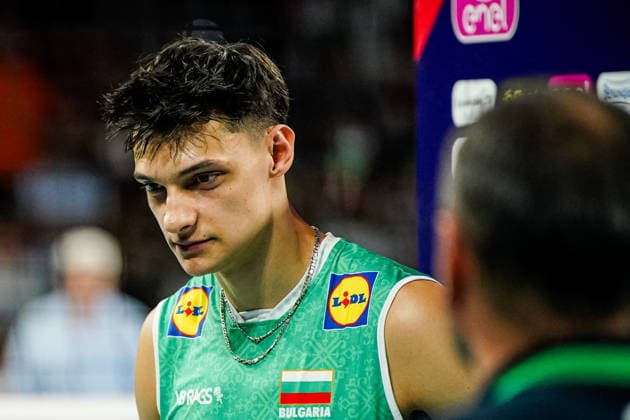 Volleyball - CEV EuroVolley 2026 Group B - Portugal vs Bulgaria - 09.11.2026 SOFIA, BULGARIA - September 11th: Aleksandar Nikolov, 23 of Bulgaria during CEV EuroVolley 2026, Group B match between Portugal vs Bulgaria at Arena 8888 in Sofia, Bulgaria, on September 11th, 2026 in Sofia, Bulgaria. Copyright: xYulianxTodorovx