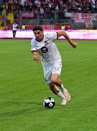 September 11, 2026 xkhx Kassel, Auestadion, Regionalliga Südwest, 2026–2027 Season, KSV Hessen Kassel vs. Kickers Offenbach, OFC Free Agent Nathan Doganay, 22, OFC