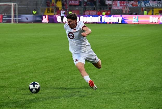 September 11, 2026 xkhx Kassel, Auestadion, Regionalliga Südwest, 2026–2027 Season, KSV Hessen Kassel vs. Kickers Offenbach, OFC Free Agent Nathan Doganay, 22, OFC