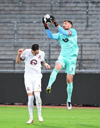 September 11, 2026 xkhx Kassel, Auestadion, Regionalliga Südwest, 2026–2027 Season, KSV Hessen Kassel vs. Kickers Offenbach, OFC, Goalie Johannes Brinkies 1, OFC