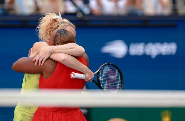 US Open tennis tournament - Day 13 Taylor Townsend of United States (R) and Katerina Siniakova of Czech Republic celebrate after winning against Ashlyn Krueger of United States and Robin Montgomery of United States in the Women s Doubles Final match at Arthur Ashe Stadium in the USTA Billie Jean King National Tennis Center in Flushing Meadows, New York, USA, 11 September 2026. FLUSHING MEADOWS NEW YORK United States  Copyright: xCRISTOBALxHERRERA-ULASHKEVICHx