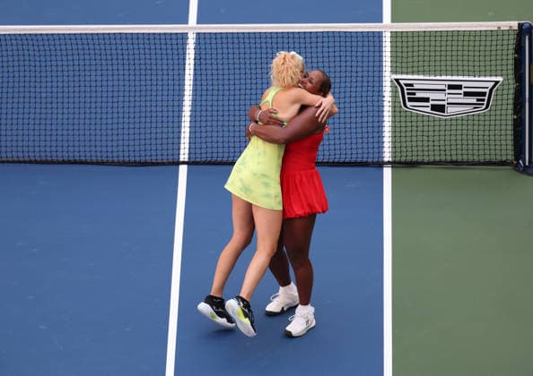 September 11, 2026, New York City, New York, USA: KATERINA SINIAKOVA of Czech Republic and TAYLOR TOWNSEND of USA after the match against A. Krueger and R. Montgomery of USA in the womenÃ¢â‚¬â ¢s double final of Grand Slam tournament US Open. New York, USA. Siniakova and Townsend won 5:7, 6:0, 6:2. Tennis: US Open - Siniakova And Townsend 5:7, 6:0, 6:2  - ZUMAc278 20260911_zsp_c278_002 Copyright: xMarcinxCholewinskix