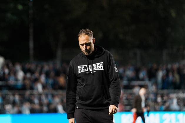 Germany, Soccer, Men s 3rd Division 2026–2027, Matchday 5: FC Viktoria Köln vs. FC Hansa Rostock; Cologne; Daniel Brinkmann, Hansa Rostock coach, after the loss: frustration, disappointment, bewilderment, at a loss, emotions Copyright: xThiemoxRudolphx