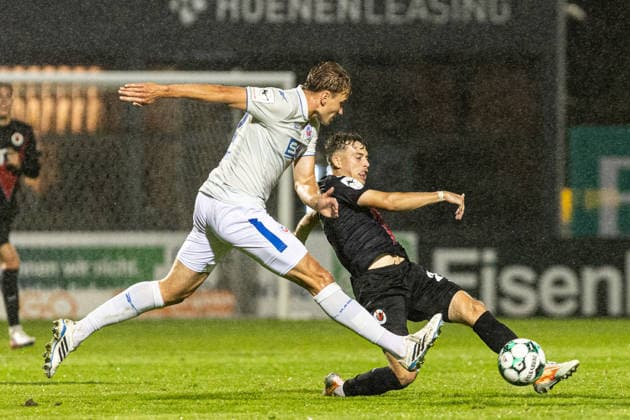 3rd Division FC Viktoria Köln vs. Hansa Rostock, September 11, 2026; Lucas Wolf, FC Viktoria Köln, 21; 3rd Division FC Viktoria Köln vs. Hansa Rostock, Sportpark Höhenberg, Cologne, September 11, 2026; DFB regulations prohibit any use of photographs as image sequences and or quasi-video Copyright: xBEAUTIFULxSPORTS Buriakovx