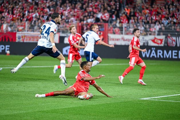 11.09.2026, Fussball, Saison 2026 2027, Bundesliga, 1. FC Union Berlin - FC Schalke 04, Adil Aouchiche (FC Schalke 04) erzielt das Tor zum 0:2, xRHR-FOTO YYx *** September 11, 2026, Soccer, 2026–2027 Season, Bundesliga, 1. FC Union Berlin vs. FC Schalke 04, Adil Aouchiche of FC Schalke 04 scores the goal to make it 0–2, xRHR PHOTO YYx Copyright: KROEGER RHR-FOTOx RHR-FOTO YY