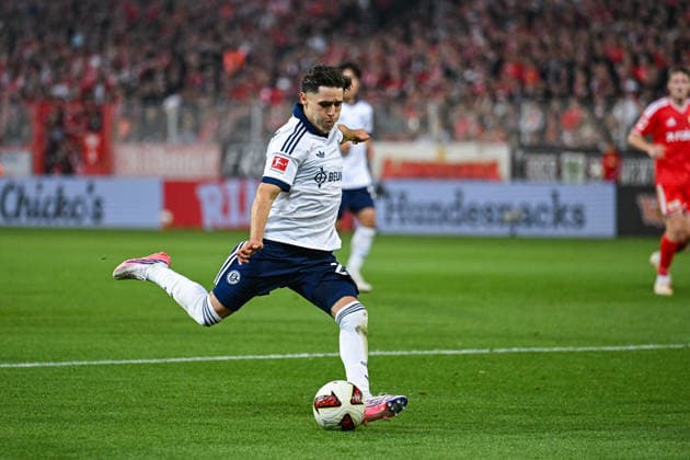 11.09.2026, Fussball, Saison 2026 2027, Bundesliga, 1. FC Union Berlin - FC Schalke 04, Soufiane El-Faouzi (FC Schalke 04) xRHR-FOTO YYx *** September 11, 2026, Soccer, 2026–2027 Season, Bundesliga, 1. FC Union Berlin vs. FC Schalke 04, Soufiane El Faouzi (FC Schalke 04) xRHR PHOTO YYx Copyright: KROEGER RHR-FOTOx RHR-FOTO YY