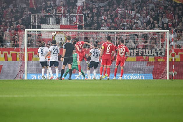 11.09.2026, Fussball, Saison 2026 2027, Bundesliga, 1. FC Union Berlin - FC Schalke 04, Tim Skarke (1. FC Union Berlin) erzielt das Tor zum 1:2, xRHR-FOTO YYx *** September 11, 2026, Soccer, 2026–2027 Season, Bundesliga, 1. FC Union Berlin vs. FC Schalke 04, Tim Skarke of 1. FC Union Berlin scores the goal to make it 1–2, xRHR PHOTO YYx Copyright: KROEGER RHR-FOTOx RHR-FOTO YY