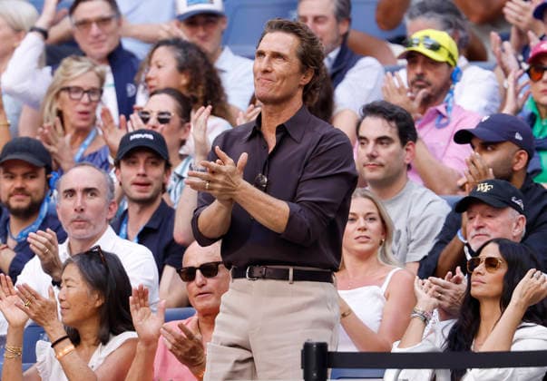 Tennis, US Open, semi-finals, celebrities in the stands