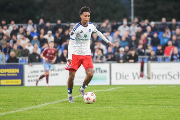 Soccer I Men s Team I 2026–2027 Season I Regionalliga Nord I Matchday 8 I SC Weiche Flensburg 08 vs. Hamburger SV II I September 11, 2026 Arnaud Riedel 7, Hamburger SV II Copyright: xLobeca JanxKirschnerx