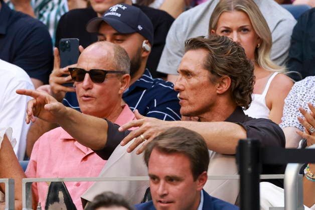 US Open tennis tournament - Day 13 US actors Woody Harrelson (L) and Matthew McConaughey watch Alexander Zverev of Germany play against Karen Khachanov of Russia during the Men s Singles semi-finals at the US Open Tennis Championships at the USTA Billie Jean King National Tennis Center in Flushing Meadows, New York, USA, 11 September 2026. The 2026 US Open tournament runs from 23 August to 13 September. FLUSHING MEADOWS NEW YORK United States  Copyright: xCRISTOBALxHERRERA-ULASHKEVICHx