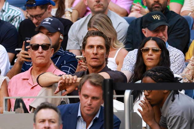 US Open tennis tournament - Day 13 US actors Woody Harrelson (L) and Matthew McConaughey watch Alexander Zverev of Germany play against Karen Khachanov of Russia during the Men s Singles semi-finals at the US Open Tennis Championships at the USTA Billie Jean King National Tennis Center in Flushing Meadows, New York, USA, 11 September 2026. The 2026 US Open tournament runs from 23 August to 13 September. FLUSHING MEADOWS NEW YORK United States  Copyright: xCRISTOBALxHERRERA-ULASHKEVICHx