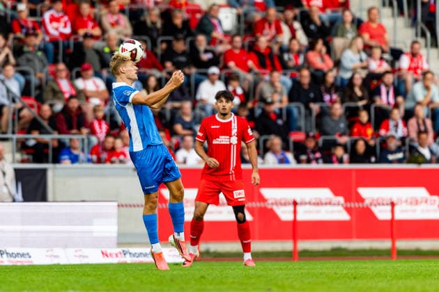 September 11, 2026, GER, Soccer, Men, 2026–2027 Season, Regionalliga Northeast, Matchday 8, FC Rot Weiss Erfurt vs. RSV Eintracht 1949 (Regionaler Sportverein Eintracht 1949 e.V., Stahnsdorf, Brandenburg) Jules Hasenberg RSV Eintracht 1949 99096 Erfurt Steigerwaldstadion, grass field, Thuringia, Germany