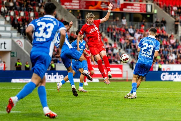 September 11, 2026, GER, Soccer, Men, 2026–2027 Season, Regionalliga Northeast, Matchday 8, FC Rot Weiss Erfurt vs. RSV Eintracht 1949 (Regionaler Sportverein Eintracht 1949 e.V., Stahnsdorf, Brandenburg) Marco Ferdinand Wolf FC Rot Weiss Erfurt 99096 Erfurt Steigerwaldstadion, grass field, Thuringia, Germany