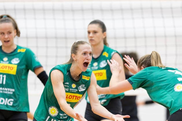Exhibition Game: Schwarz Weiss Erfurt vs. VfB Suhl LOTTO Thüringen, Erfurt, September 11, 2026. Lucia Herdova (10, VfB Suhl LOTTO Thüringen) on the left and Lara Nagels (3, VfB Suhl LOTTO Thüringen) on the right. Exhibition Game: Schwarz Weiss Erfurt vs. VfB Suhl LOTTO Thüringen, Rieth Sports Hall, Erfurt, September 11, 2026 Copyright: xBEAUTIFULxSPORTS Duehringx