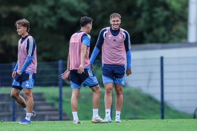 Sports, Soccer, 3rd Division, 2026–2027 Season, MSV Duisburg Training, September 11, 2026, MSV Duisburg Training Facility: Conor Noß (MSV Duisburg), 14 Aljaz Casar (MSV Duisburg), 8 Duisburg Training Facility, MSV Duisburg, North Rhine-Westphalia, Germany